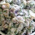 Habar n-am cine-o fi botezat salata asta de cartofi așa, că eu unul mă așteptam, când am văzut titlul, să dau peste o rețetă cu multe cărnuri amestecate, nicidecum peste...